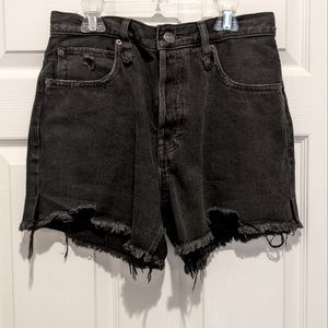 Free People High Waist Distressed Shorts